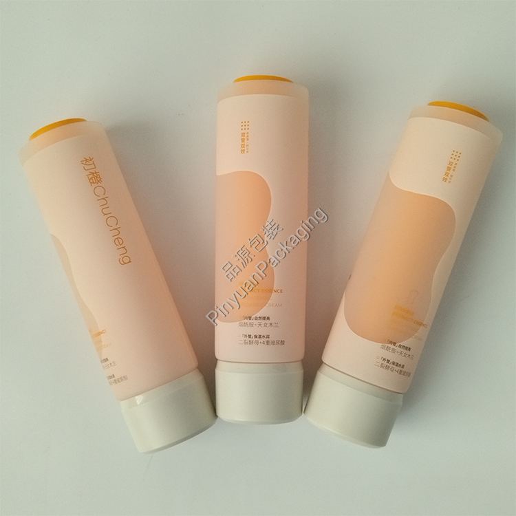 D50+D35 150ml Extract Essence Cream PE Double Cosmetic Tube with Screw Cap