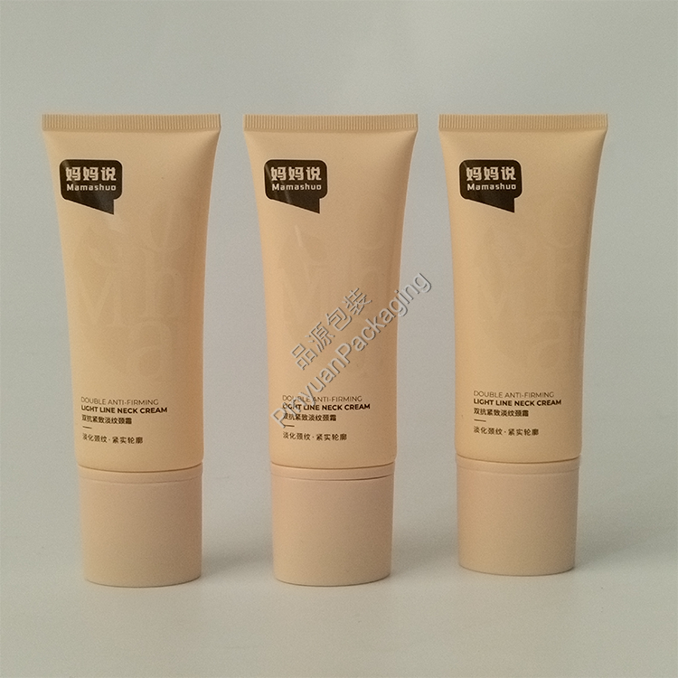 D40 100ml Neck Cream PE Cosmetic Tube with Stainless Steel Single Roller Applicator