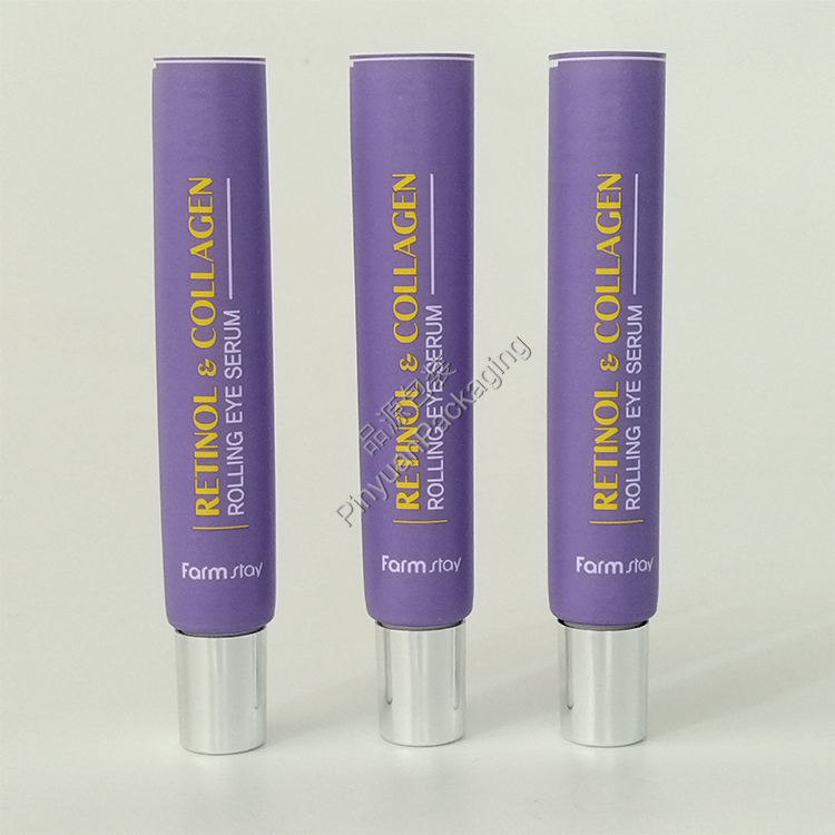 D22 25ml Eye Serum ABL Cosmetic Tube with Stainless Steel 3-Roller Applicator