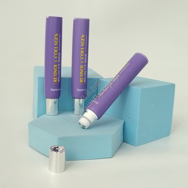 D22 25ml Eye Serum ABL Cosmetic Tube with Stainless Steel 3-Roller Applicator