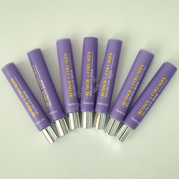 D22 25ml Eye Serum ABL Cosmetic Tube with Stainless Steel 3-Roller Applicator