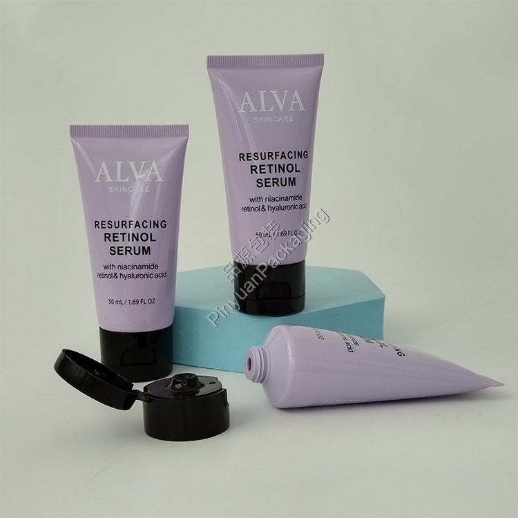 D35 95ml Skincare Serum PE Cosmetic Tube with Flip-top Cap