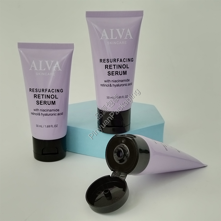 D35 95ml Skincare Serum PE Cosmetic Tube with Flip-top Cap