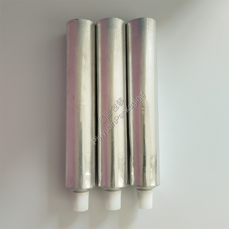 D30 100ml Hair Color Cream Pure Aluminum Cosmetic Tube with Striped Screw Cap