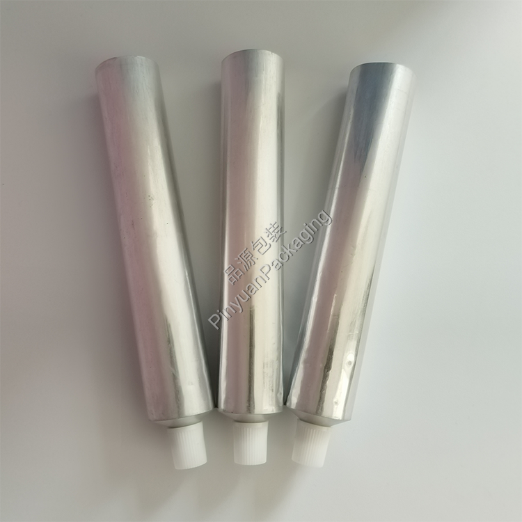 D30 100ml Hair Color Cream Pure Aluminum Cosmetic Tube with Striped Screw Cap