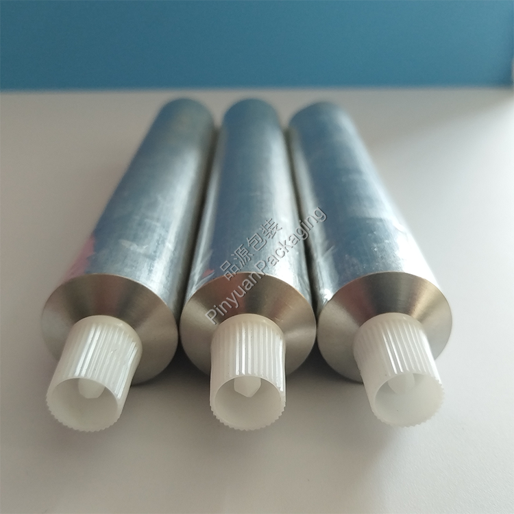 D30 100ml Hair Color Cream Pure Aluminum Cosmetic Tube with Striped Screw Cap