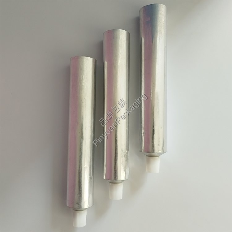 D30 100ml Hair Color Cream Pure Aluminum Cosmetic Tube with Striped Screw Cap