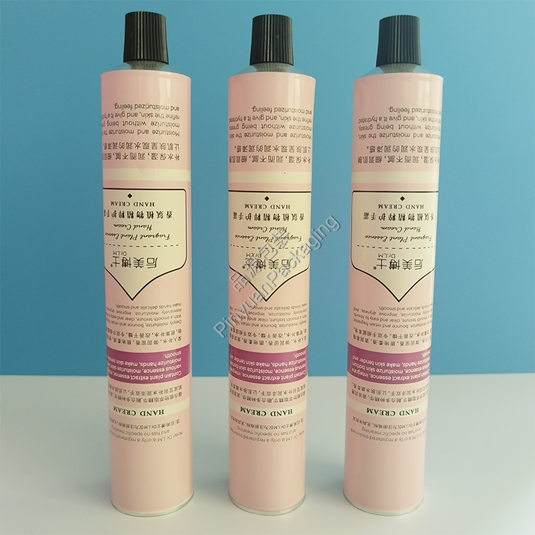 D30 75ml Hand Cream Pure Aluminum Cosmetic Tube with Striped Screw Cap