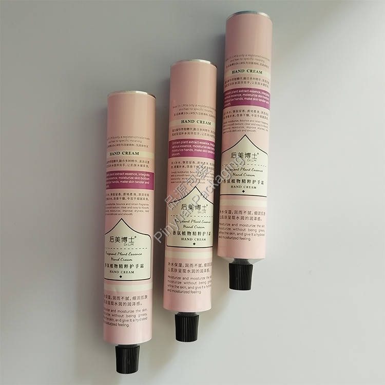 D30 75ml Hand Cream Pure Aluminum Cosmetic Tube with Striped Screw Cap