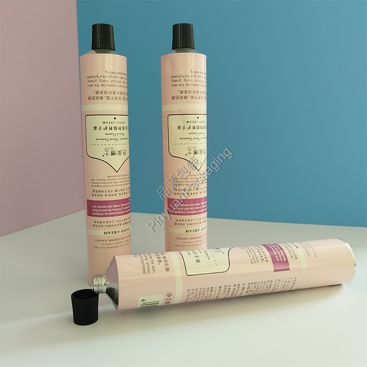 D30 75ml Hand Cream Pure Aluminum Cosmetic Tube with Striped Screw Cap