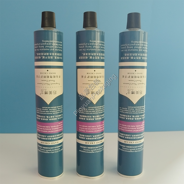 D30 75ml Hand Cream Pure Aluminum Cosmetic Tube with Striped Screw Cap