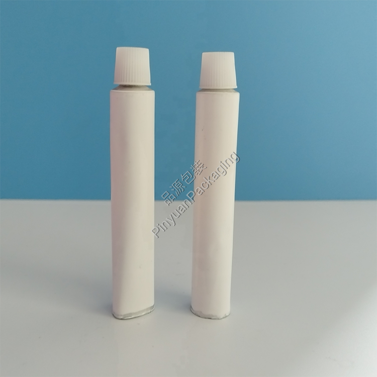 D13.5 10ml Haircare Cream Pure Aluminum Cosmetic Tube with Striped Screw Cap