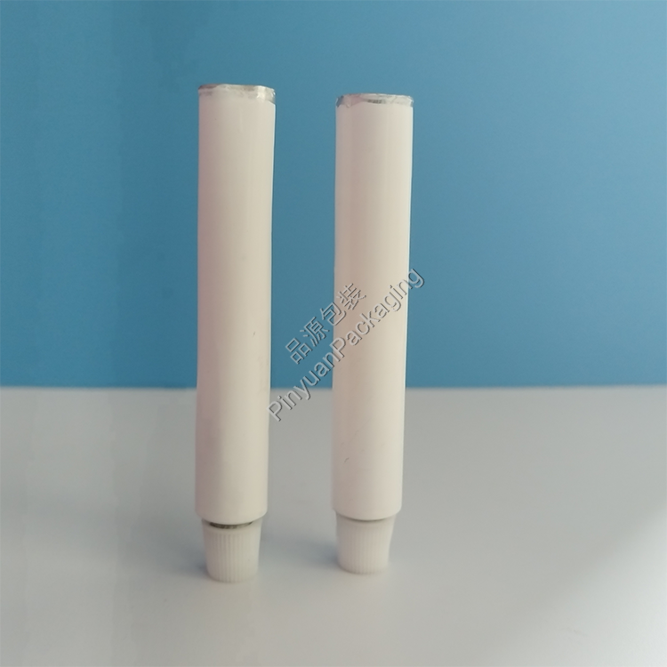 D13.5 10ml Haircare Cream Pure Aluminum Cosmetic Tube with Striped Screw Cap