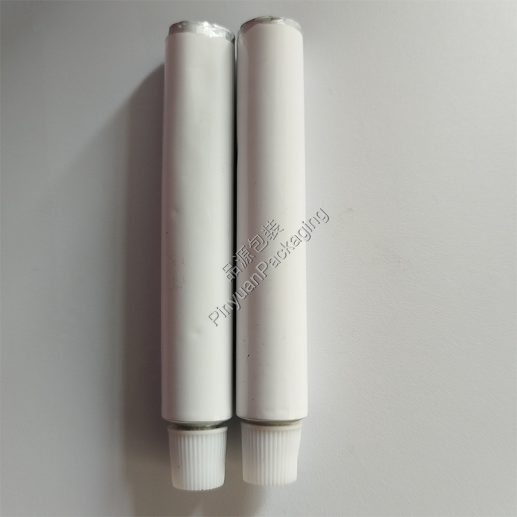 D13.5 10ml Haircare Cream Pure Aluminum Cosmetic Tube with Striped Screw Cap