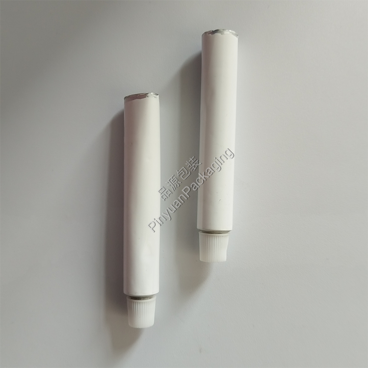 D13.5 10ml Haircare Cream Pure Aluminum Cosmetic Tube with Striped Screw Cap