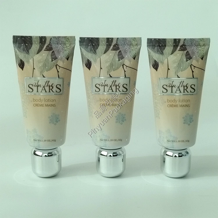 D30 45ml Body Lotion ABL Cosmetic Tube with Silver-plated Cap