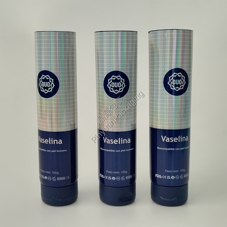 D40 100ml Skincare Lotion Laser ABL Cosmetic Tube with Curved Flip-top Cap