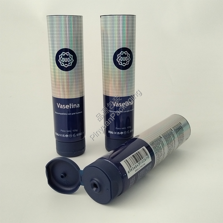 D40 100ml Skincare Lotion Laser ABL Cosmetic Tube with Curved Flip-top Cap