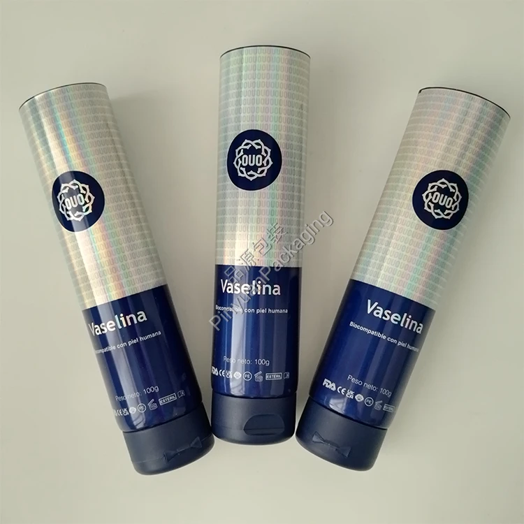 D40 100ml Skincare Lotion Laser ABL Cosmetic Tube with Curved Flip-top Cap