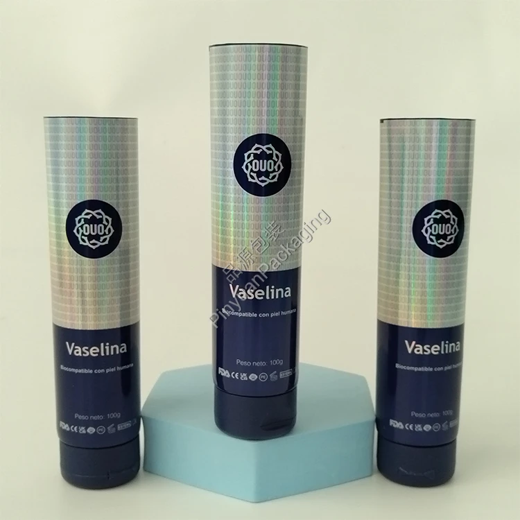 D40 100ml Skincare Lotion Laser ABL Cosmetic Tube with Curved Flip-top Cap