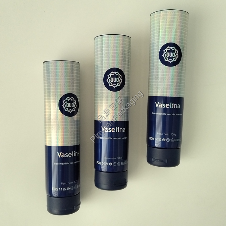 D40 100ml Skincare Lotion Laser ABL Cosmetic Tube with Curved Flip-top Cap