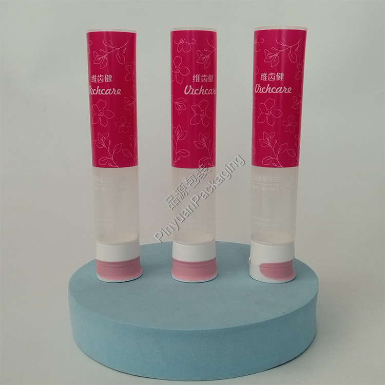 D32 100g Toothpaste Tube Transparent PBL Cosmetic Tube with Cute Flip-top Cap
