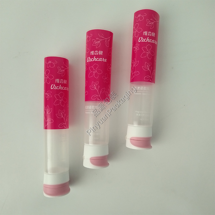 D32 100g Toothpaste Tube Transparent PBL Cosmetic Tube with Cute Flip-top Cap