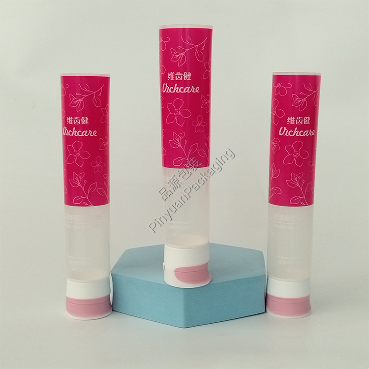 D32 100g Toothpaste Tube Transparent PBL Cosmetic Tube with Cute Flip-top Cap