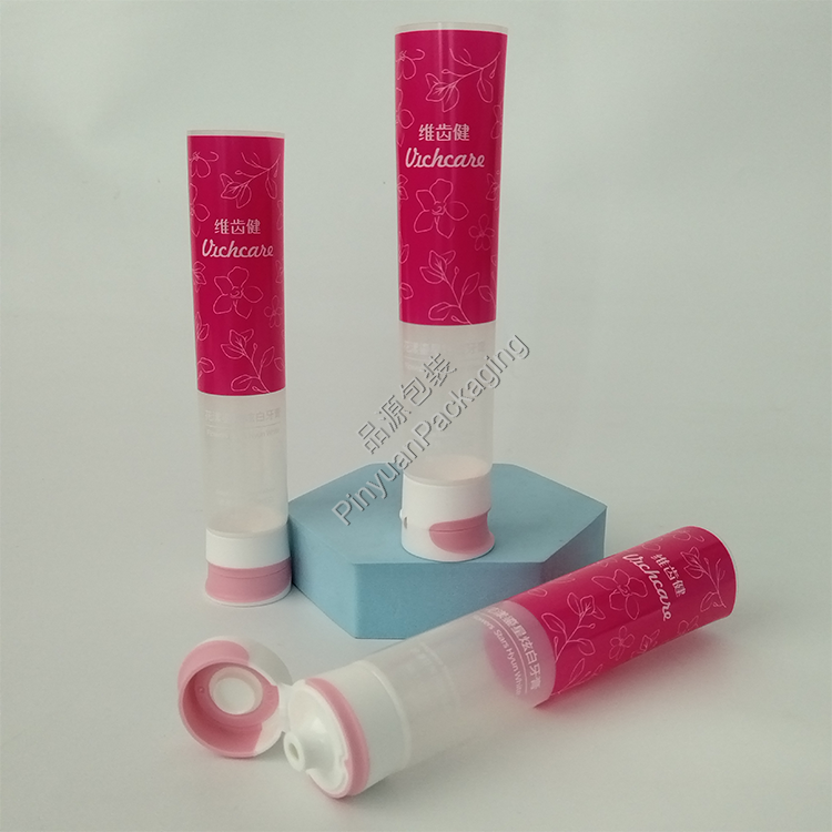 D32 100g Toothpaste Tube Transparent PBL Cosmetic Tube with Cute Flip-top Cap