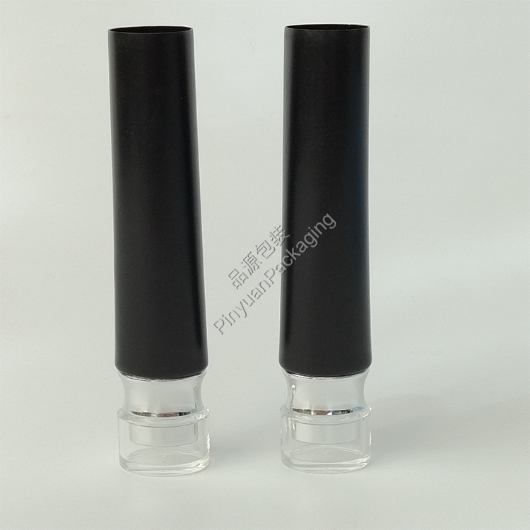 D25 35ml Skincare Lotion PE Cosmetic Tube with Oval Acrylic Srew Cap