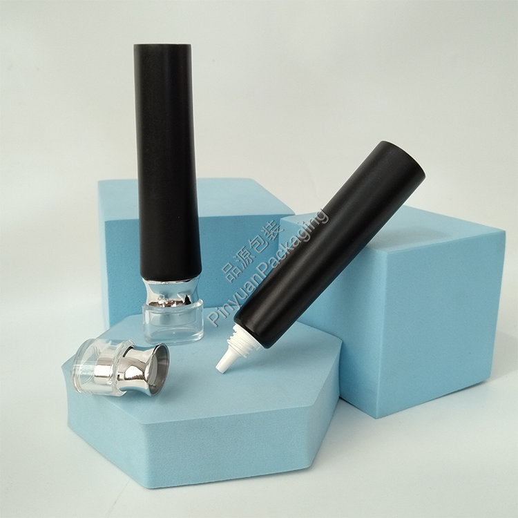 D25 35ml Skincare Lotion PE Cosmetic Tube with Oval Acrylic Srew Cap