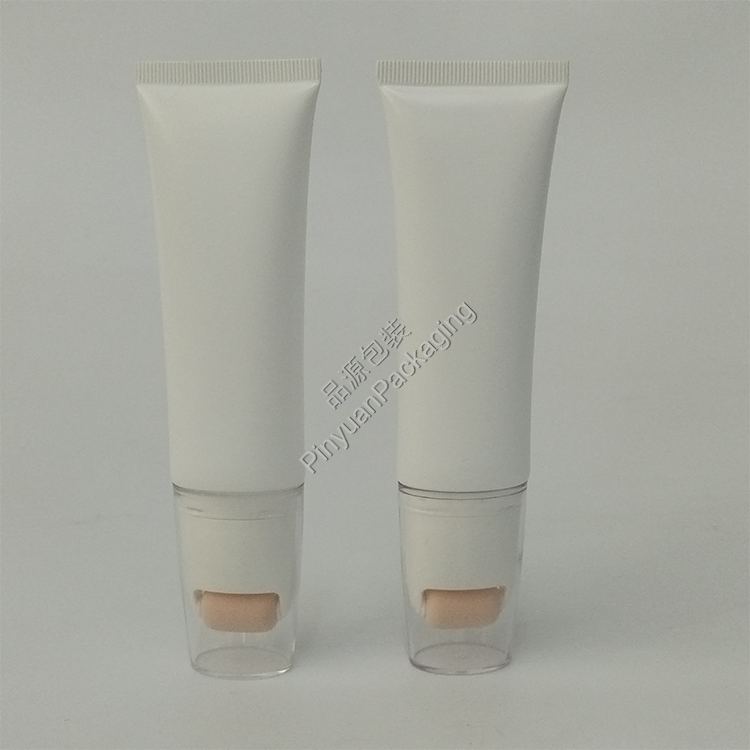 D30 50ml Skincare Lotion PE Cosmetic Tube with Single Roller Applicator Srew Cap