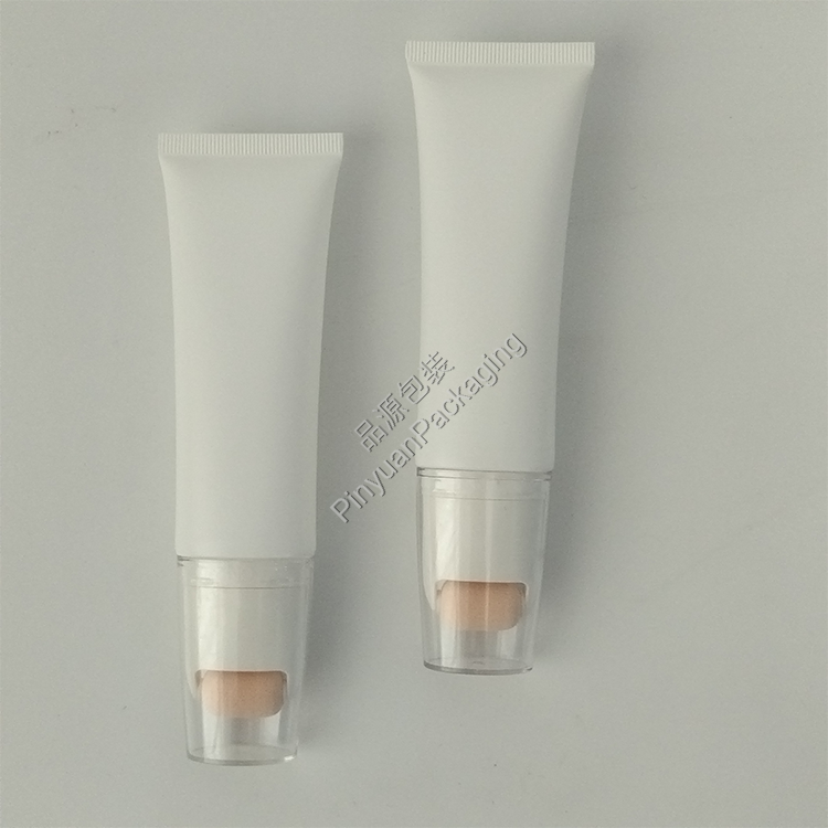 D30 50ml Skincare Lotion PE Cosmetic Tube with Single Roller Applicator Srew Cap