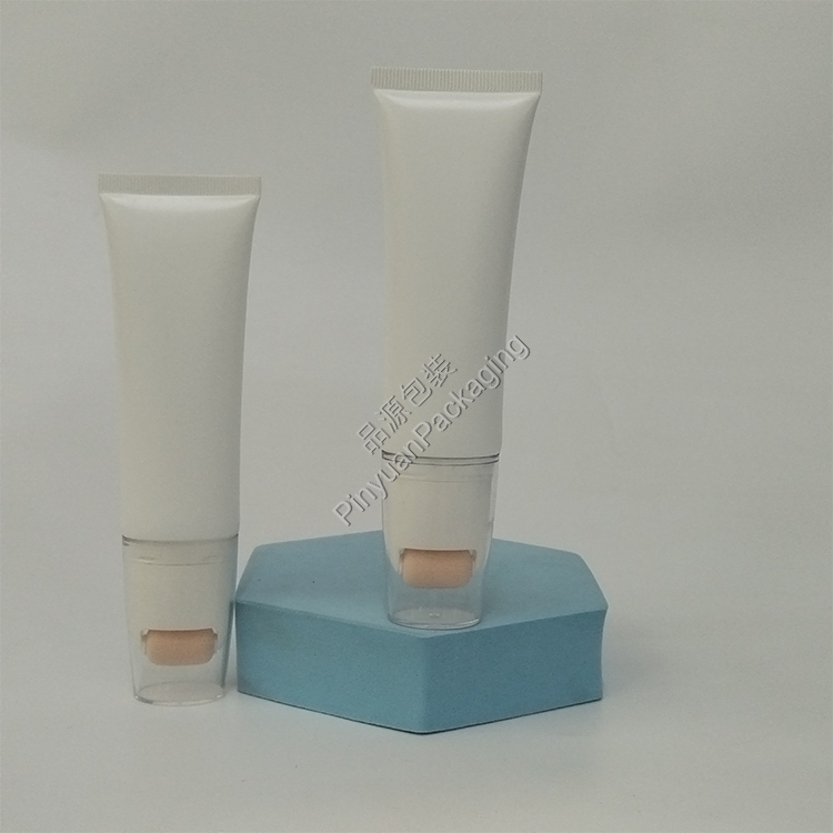 D30 50ml Skincare Lotion PE Cosmetic Tube with Single Roller Applicator Srew Cap