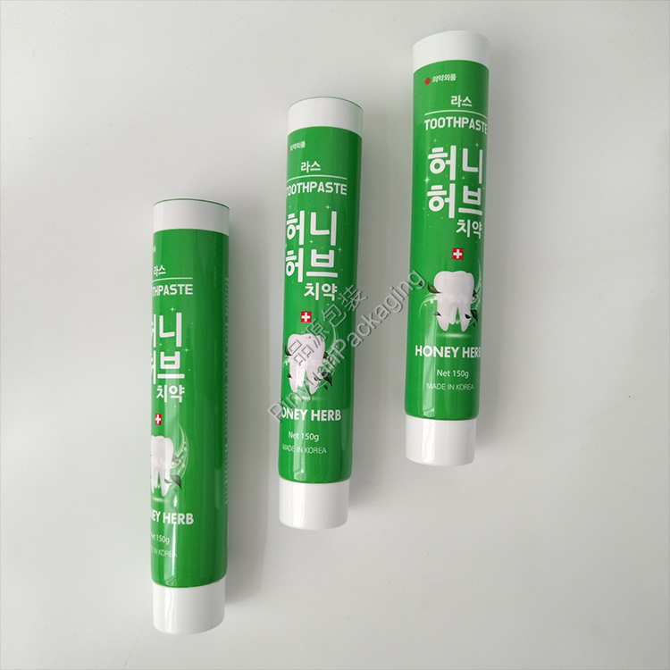 D35 150g Toothpaste ABL Cosmetic Tube with White Screw Cap