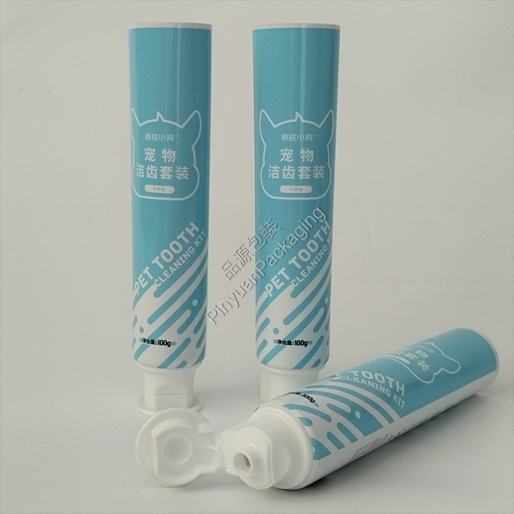 D35 100g Toothpaste ABL Pet Tube with Flip-top Cap