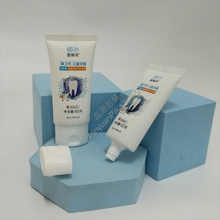D35 60g Children's Toothpaste ABL Cosmetic Tube with Oval Flip-top Cap