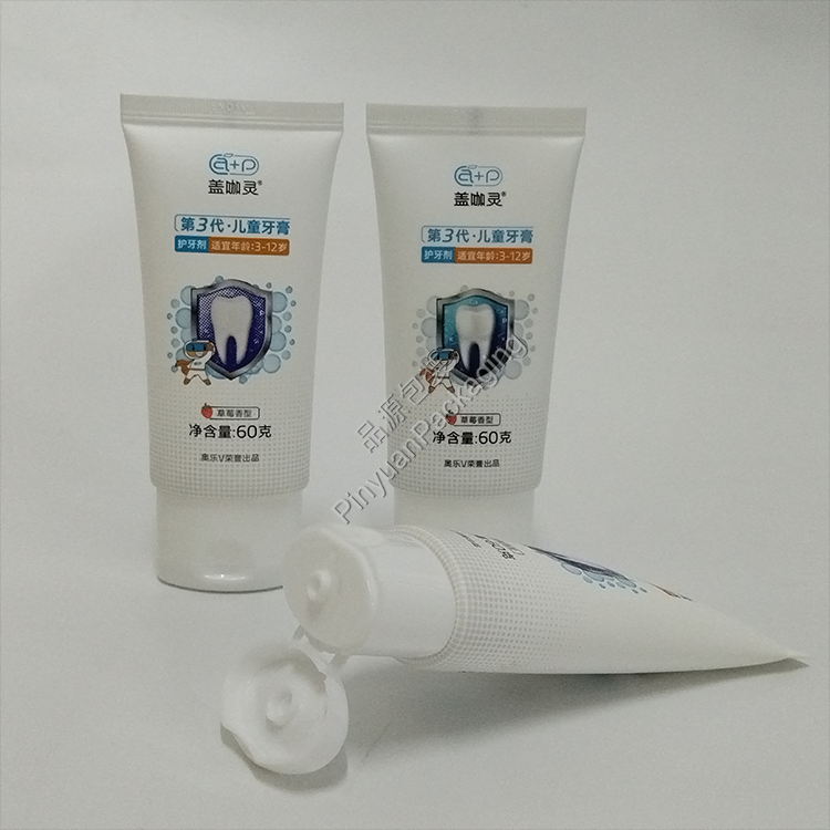 D35 60g Children's Toothpaste ABL Cosmetic Tube with Oval Flip-top Cap