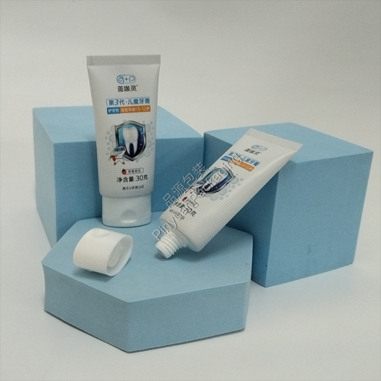 D30 30g Children's Toothpaste ABL Cosmetic Tube with Oval Flip-top Cap
