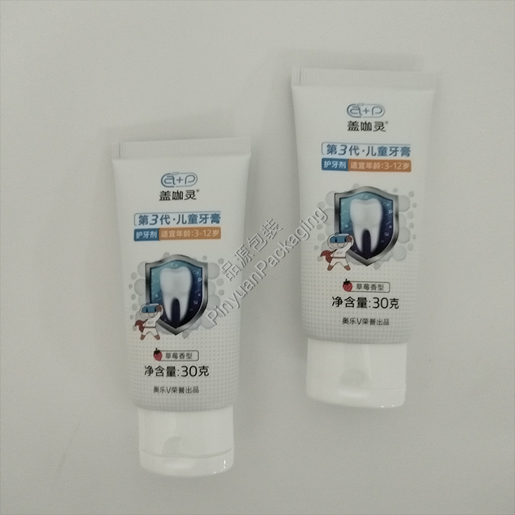 D30 30g Children's Toothpaste ABL Cosmetic Tube with Oval Flip-top Cap