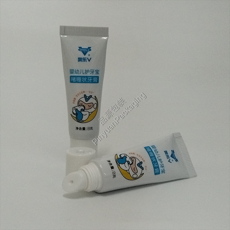 D19 8g Children's Toothpaste ABL Cosmetic Tube with Lip Balm Cap
