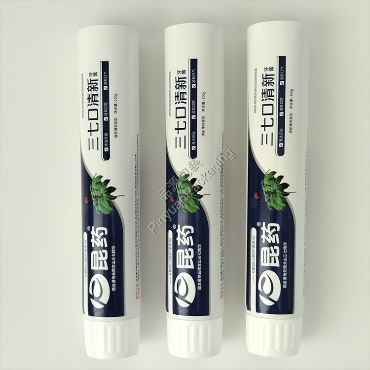 D32 100g Toothpaste ABL Cosmetic Tube with Ribbed Screw Cap