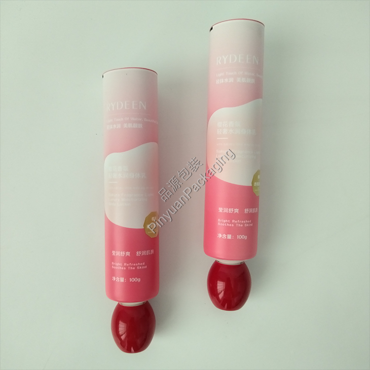 D35 100g Body Lotion ABL Cosmetic Tube with Cute Red Oval Screw Cap
