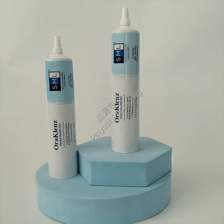 D35 85g Dental Health Gel Toothpaste ABL Cosmetic Tube with Flat-top Nozzle Screw Cap
