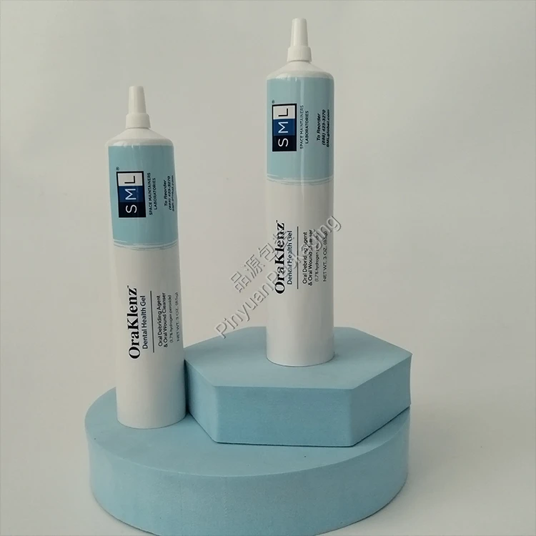 D35 85g Dental Health Gel Toothpaste ABL Cosmetic Tube with Flat-top Nozzle Screw Cap