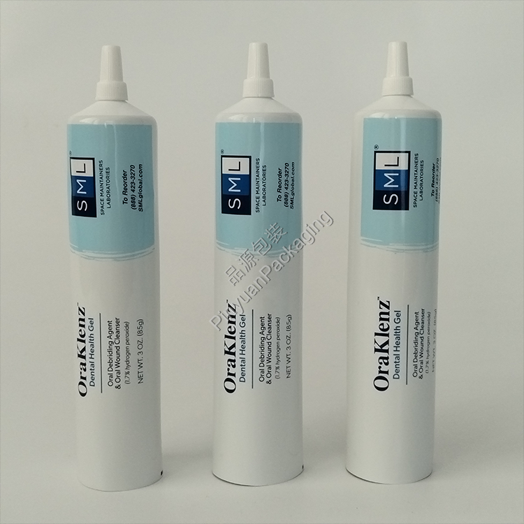 D35 85g Dental Health Gel Toothpaste ABL Cosmetic Tube with Flat-top Nozzle Screw Cap