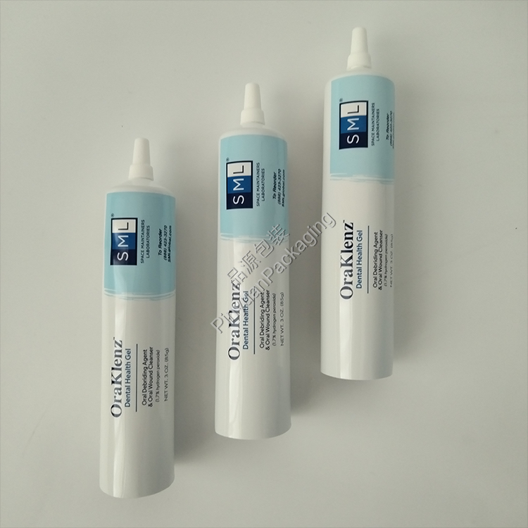 D35 85g Dental Health Gel Toothpaste ABL Cosmetic Tube with Flat-top Nozzle Screw Cap