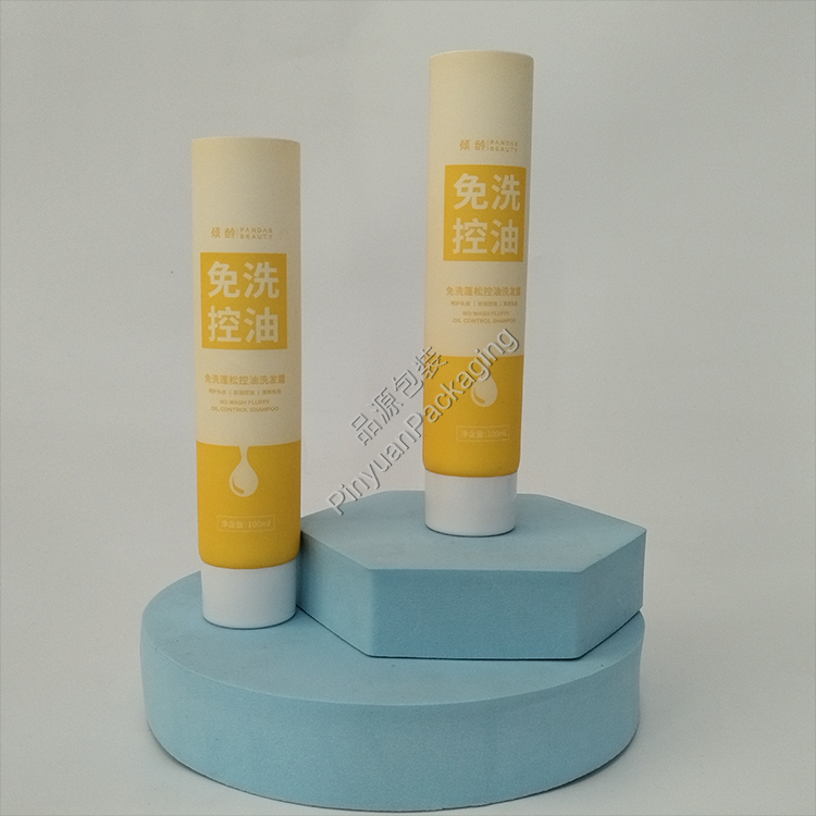 D35 100ml Shampoo Lotion PE Cosmetic Tube with White Screw Cap