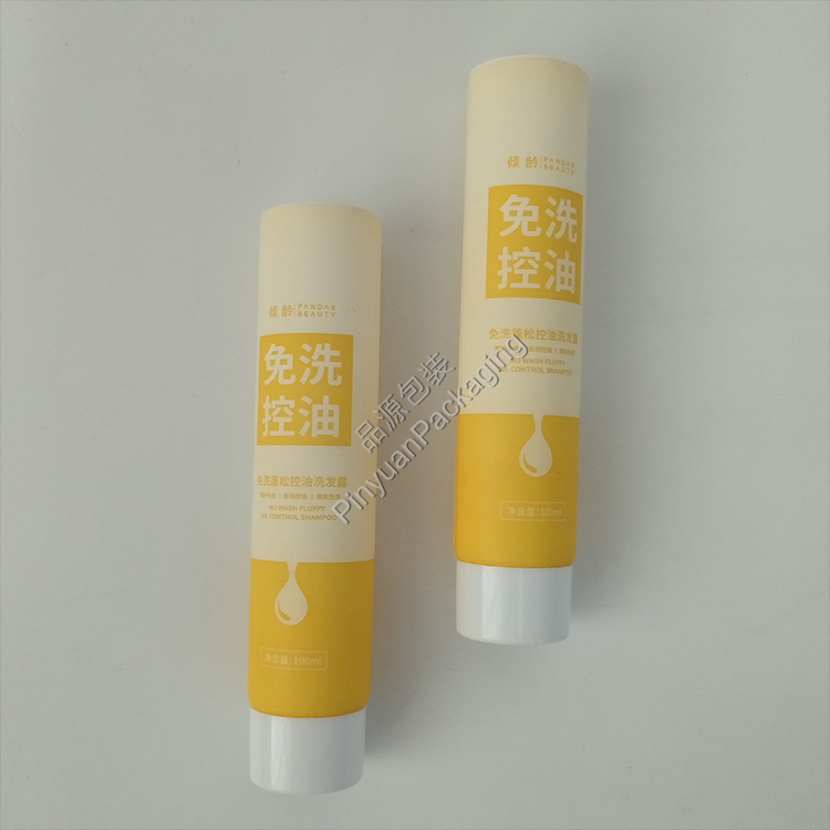 D35 100ml Shampoo Lotion PE Cosmetic Tube with White Screw Cap