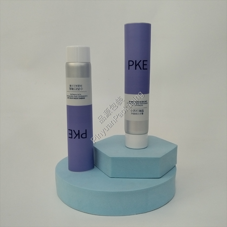 D35 120g Toothpaste Silver ABL Cosmetic Tube with White Screw Cap